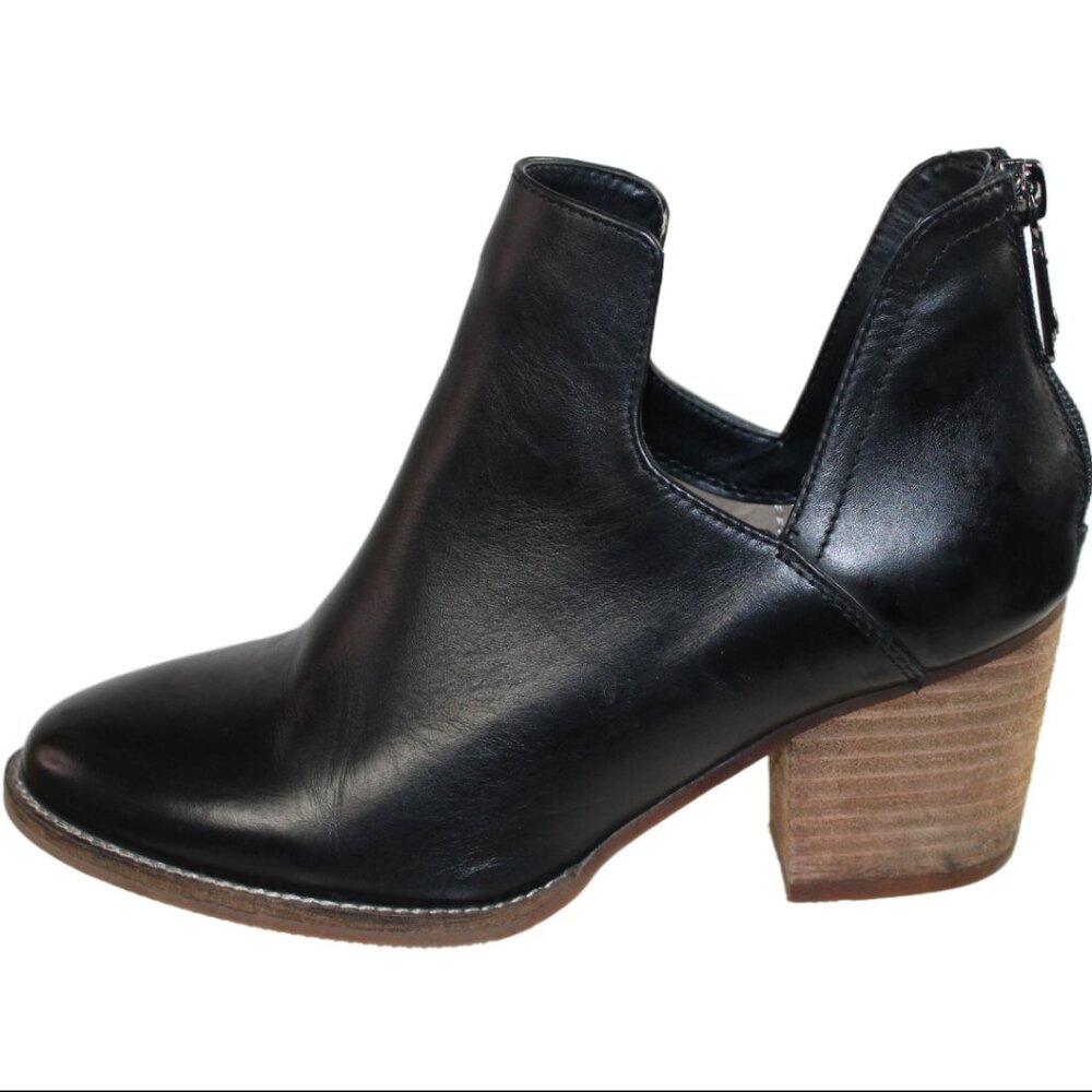 Blondo Neda Black Leather Waterproof Split Ankle Boot, Size 7.5 - Picture 7 of 11